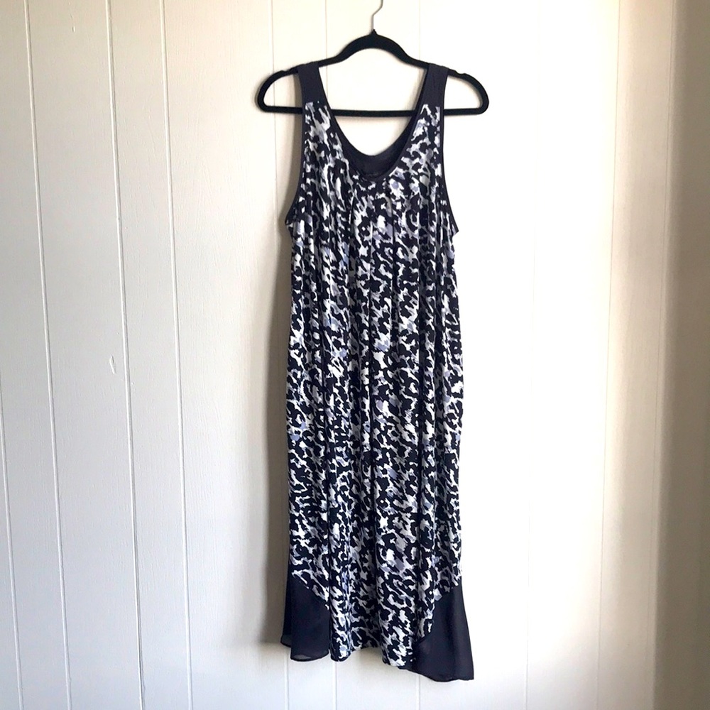 Donna Karan Sleepwear Sleeveless Chiffon Trimmed Nightgown